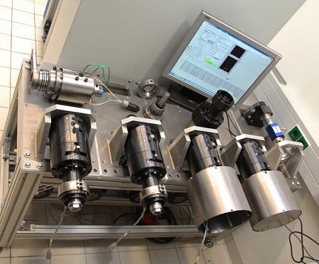 Lagerhalterungen mit Heizmanschetten für Fe-9